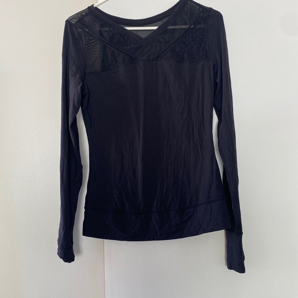Lululemon long sleeve top with sheer detail